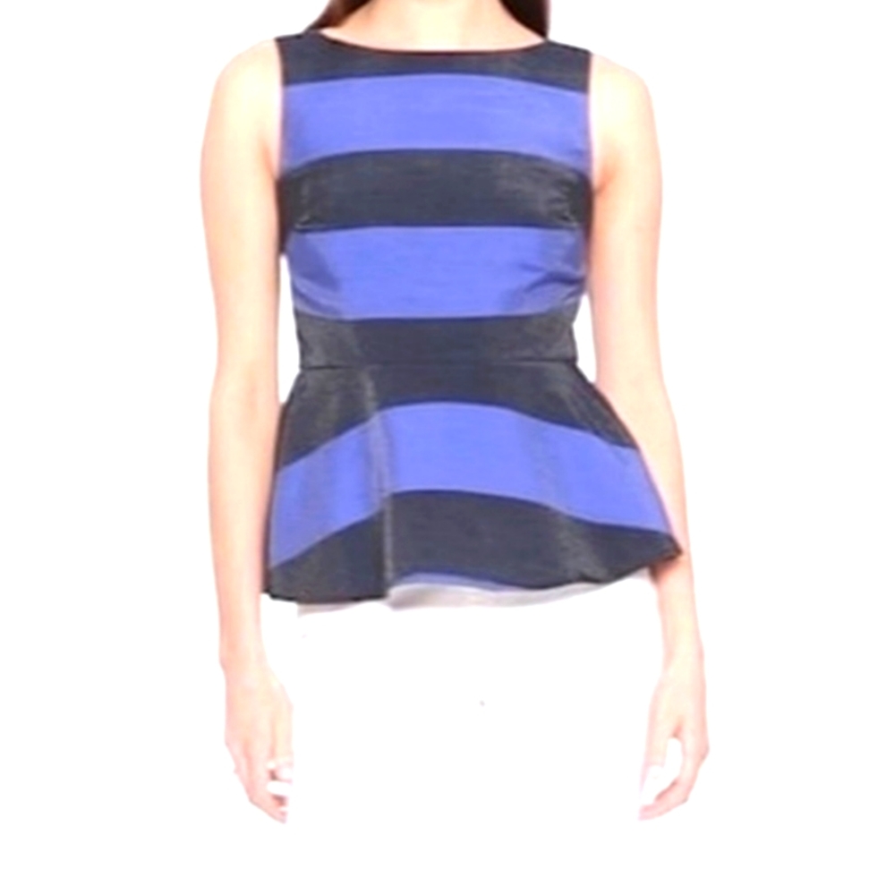 Banana Republic Striped Peplum Style sleeveless top